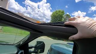 Ford sunroof lower guides, how to manually align when they are out of sync.