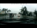 Rainy day driving footage using DealExtreme/SainSpeed car DVR dash camera.