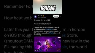 Fortnite is returning to iPhone with the iOS 17.4 Update!!!