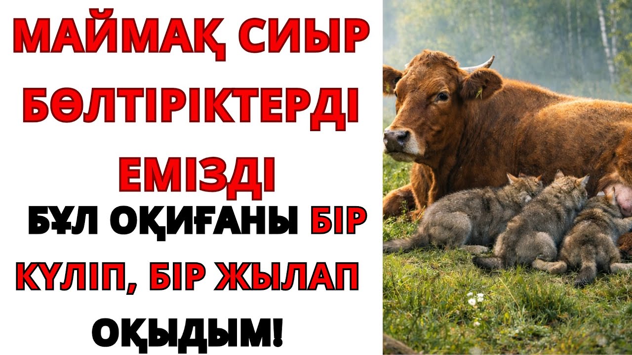 МАЙМАҚ СИЫР БӨЛТІРІКТЕРДІ ЕМІЗДІ. БҰЛ ОҚИҒАНЫ БІР КҮЛІП БІР ЖЫЛАП ТЫҢДАЙСЫЗ!  ӘСЕРЛІ ӘҢГІМЕЛЕР