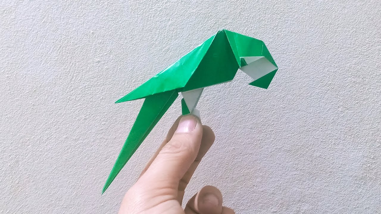 Origami animal How To Make An Easy Paper Parrot 54 YouTube