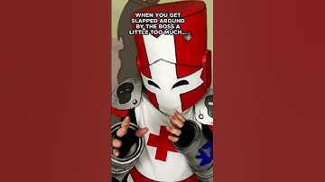 What It Feels Like To Get Slapped Around In A Castle Crashers Boss Battle #castlecrashers #shorts