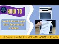 HP Color LaserJet Pro MFP 4201 |4202 4203dw 4301 4302 4303fdw Printer How to load &amp; print legal size