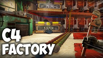 Rust - Explosive timed C4 factory plant. Automatic production of explosives.