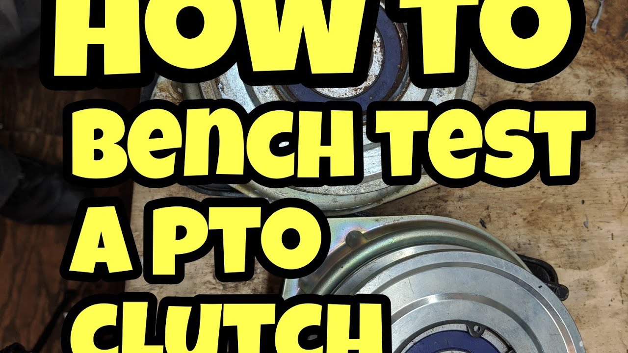 Testing An electric Mower PTO clutch - YouTube