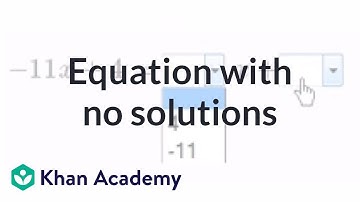 Number of solutions to linear equations ex 2 | Linear equations | Algebra I | Khan Academy