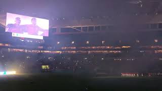 Himno Nacional del Peru durante el Peru - Colombia. Hard Rock Stadium 2019