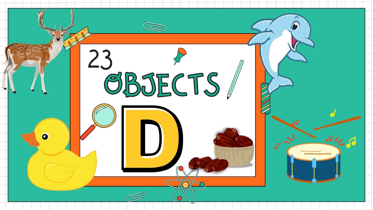 23 Objects with D | Learn with Fun #kidsshortsvideo #alphabet # ...