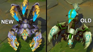 All Skarner Skins NEW and OLD Texture Comparison Rework 2024 (League of Legends)