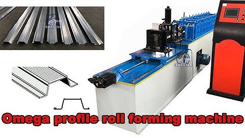 Omega profile roll forming machine | Omega furring channel forming machine | Gypsum channel machine