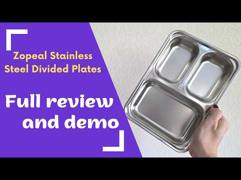 Zopeal Stainless Steel Plates Review | Perfect for toddlers!