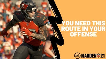 The Best Route in Madden 21| Beat Man and Zone Coverage with this Route| Madden 21 Tips and Tricks|