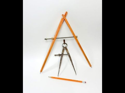 How to make a Large Compass -With Wood Spring - YouTube