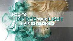 How To Dip Dye Your Blonde Hair Extensions - LUXURY FOR PRINCESS