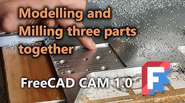 Modelling & milling multiple pieces together in FreeCAD 1.0 CAM Workbench