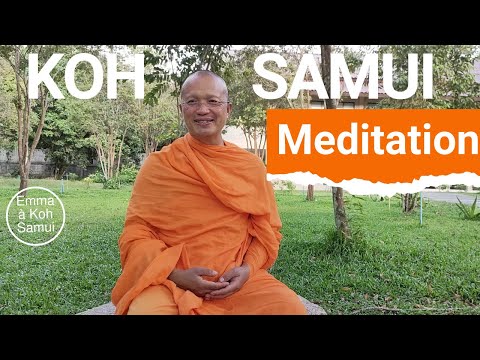 Meditation retreat guided by a monk at Koh Samui International Meditation Center