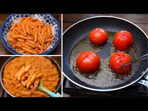 أسرع وأحلي غداء ف خطوه واحده يجهز ف عشر دقايق مكرونه بينك صوص سريعه جدا