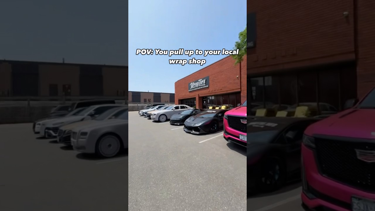 Outside The Biggest Super Car Wrap Shop.. #lamborghini #mclaren #rollsroyce #supercars #carwrap #car