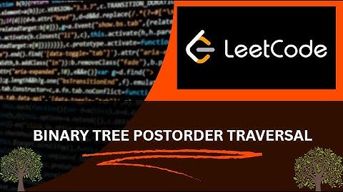 BINARY TREE POSTORDER TRAVERSAL (LEETCODE) SOLUTION { PROBLEM NO 145}