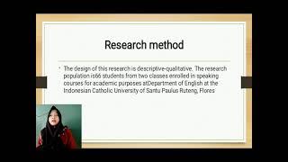 Speaking for Academic Purposes Course: An Analysis of Language Functions // Academic speaking