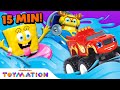 Best Toy Water Rescues w/ SpongeBob, Blaze, Deer Squad & MORE! 🐬⛵️ | Toymation