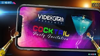 Cocktail Party Invitation Video | VG-518