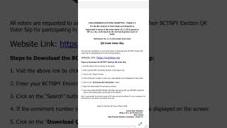 QR code Voter slip download #advocate #barcouncil #bctnpy #election #tamillaw #bar_election #tnpy
