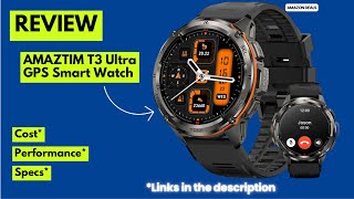 Amaztim T3 Ultra Review Best Rugged Gps Smartwatch 2025 60-Day Battery, Military Grade, Waterproof