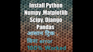 Python Anaconda or Matplotlib Installation PC