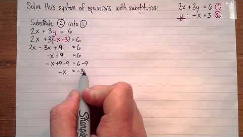 Solving a system with substitution (one variable already isolated)