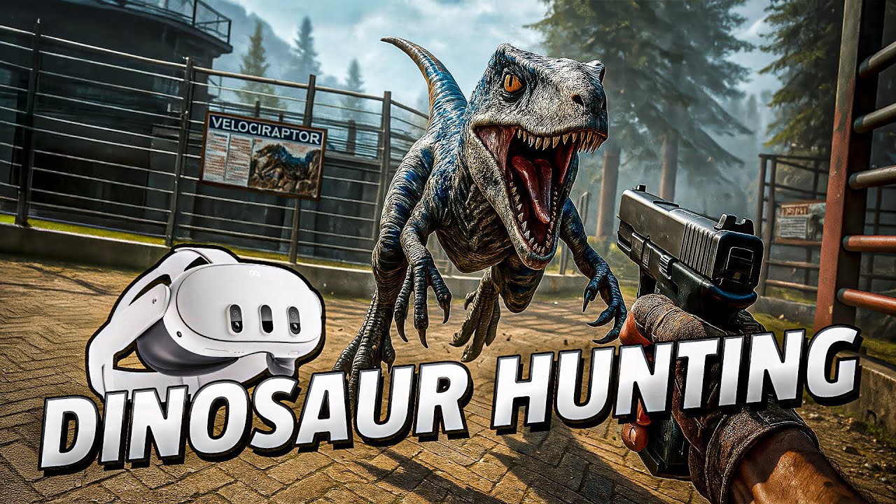 Jurassic Zoo: Dinosaur Hunting - Meta Quest 3 Gameplay | First Minutes [No Commentary]