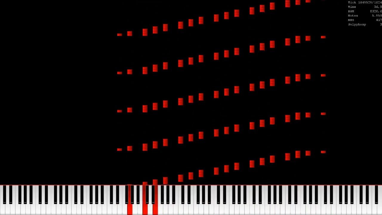 [Black MIDI] Songs of Repeating Sounds but it's Arpeggios - 12.5 Million