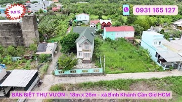 BIỆT THỰ VƯỜN   18m x 26m   xã Bình Khánh Cần Giờ HCM #batdongsan #bannha #cầngiờ #nhabancangio