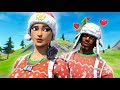 my FORTNITE CRUSH carried me to a WIN! (hilarious)