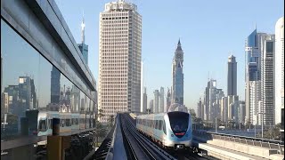 Dubai Tram, first ride ever at Jumeirah Lake Towers station