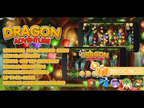 Dragon Adventure Buildbox 2.2.8 ( BBDOC + Android Studio + Eclipse + IOS Xcode)
