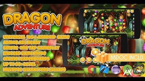 Dragon Adventure Buildbox 2.2.8 ( BBDOC + Android Studio + Eclipse + IOS Xcode)