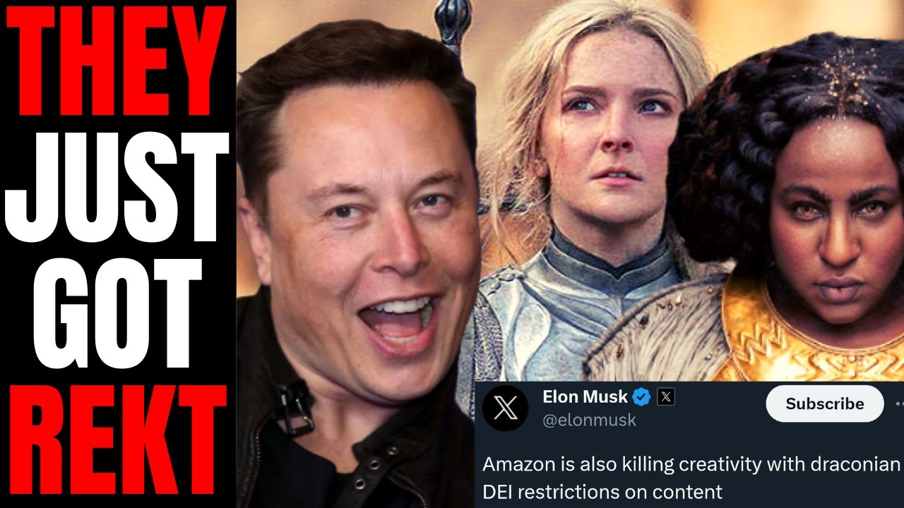 Elon Musk SLAMS Amazon For Woke DEI After HAMMERING Disney! | This Is Why Rings Of Power SUCKS