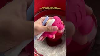 Deburring of plastic braces and removal of mold lines of silicone products #polishingequipment