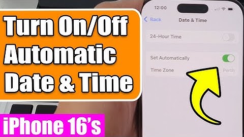 ⏰ How to Turn On/Off Automatic Date & Time on iPhone | iPhone 16/16 Pro/Max/Plus | iOS 18