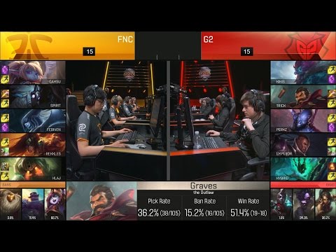 G2 vs FNC Highlights - G2 ESPORTS vs FNATIC Game 3 - EU LCS Playoffs - SPRING 2016 Semifinal #2