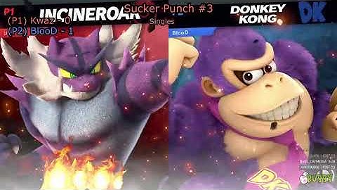 Kwaz (Little Mac/Incineroar) vs BlooD (Donkey Kong) @ Sucker Punch #3