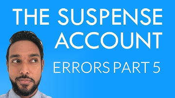 Error correction part 5 | The Suspense account | Errors affecting the agreement of the Trial Balance