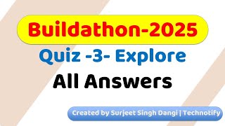 buildathon Quiz 3 Explore 2025 | Team Login #hackathon #tech #coding #programming #technology