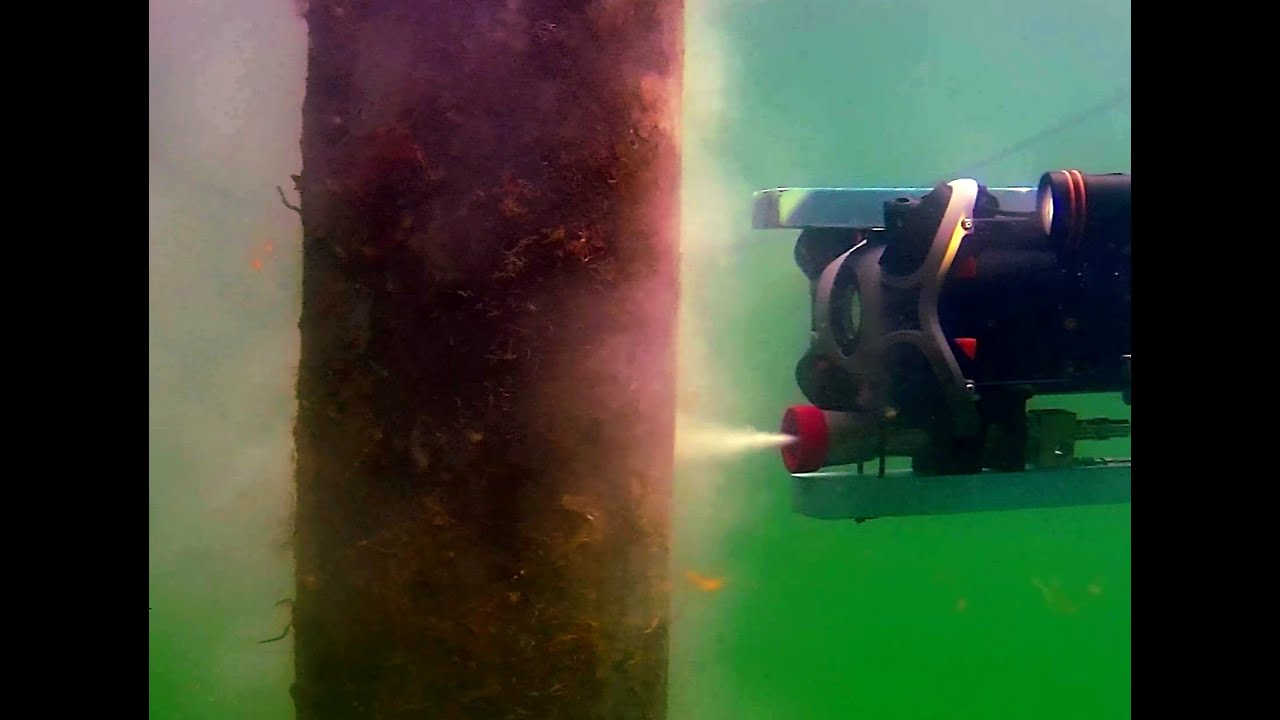 ROV Water Jetting Underwater Asset Cleaning Hull Cleaning YouTube