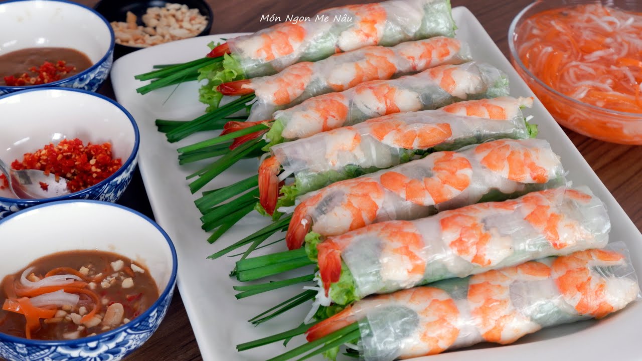 Làm Gỏi Cuốn Và Cách Pha Nước Chấm