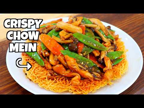 30-Min Hong Kong Crispy Chow Mein w/ Chicken | Skip Deep Fry & Get the Crunch!