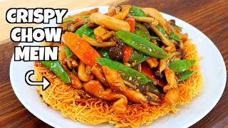 30-Min Hong Kong Crispy Chow Mein w/ Chicken | Skip Deep Fry & Get the Crunch!