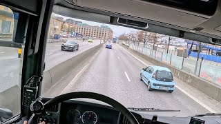 POV truck driving - Sweden Gothenburg