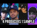 4 producers flip the same sample trifreeze dirkey dillonxo potillo